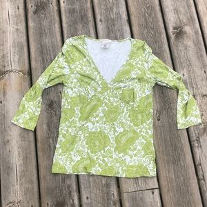 NWOT Old Navy 3/4 sleeve Vee Neck Top